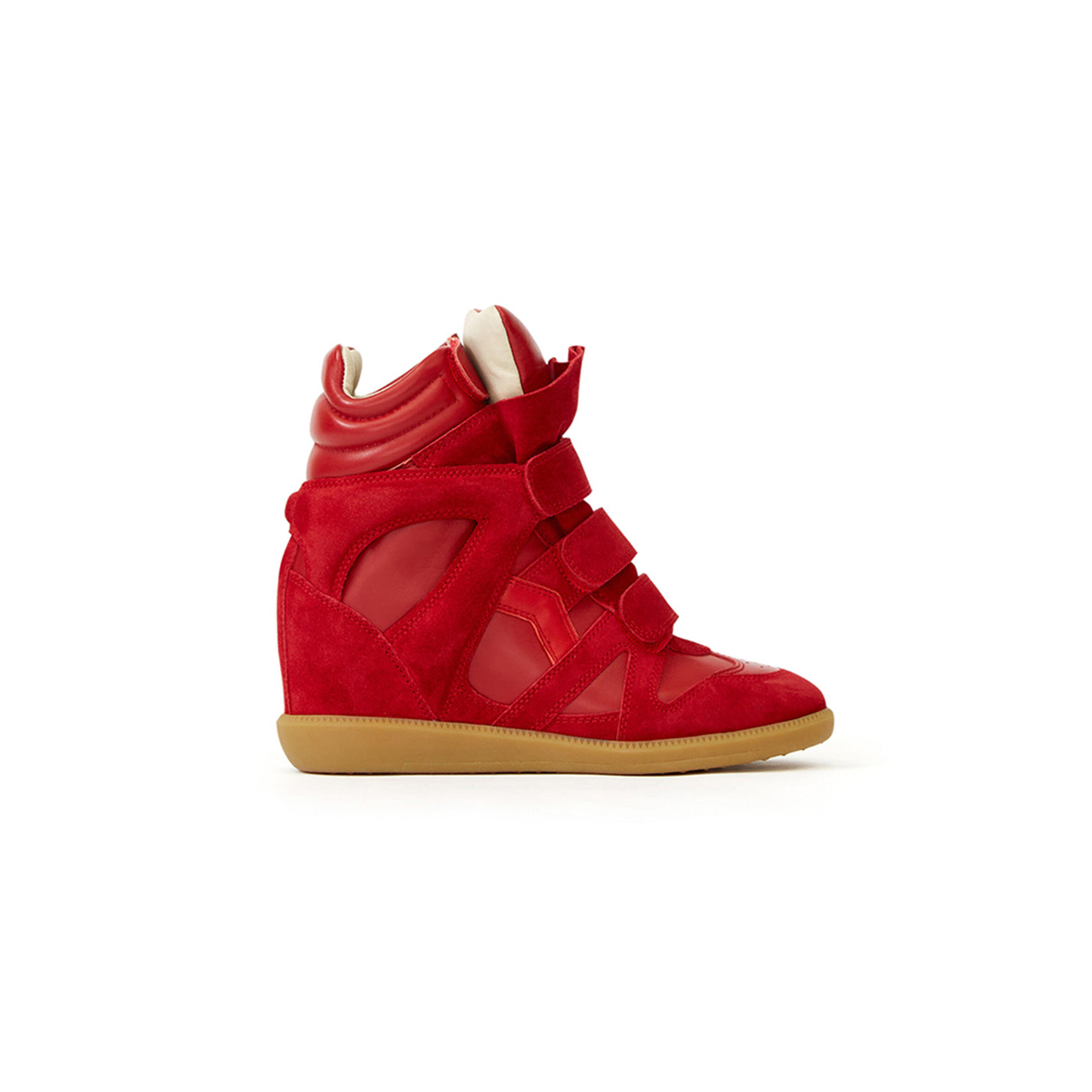 isabel M*rant bekett leather wedge sneakers bk0010fac1e02s70rd